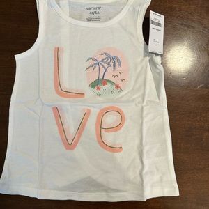 Carter’s Tulip Back Love Tank Top 4t